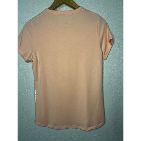 Peter Millar Women's Pink Moon Vinyasa Performance T-Shirt - Picture 6 of 8
